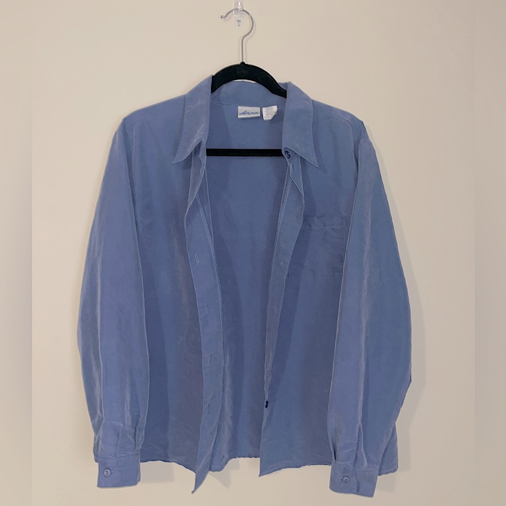 vintage Anna blue-gray button down